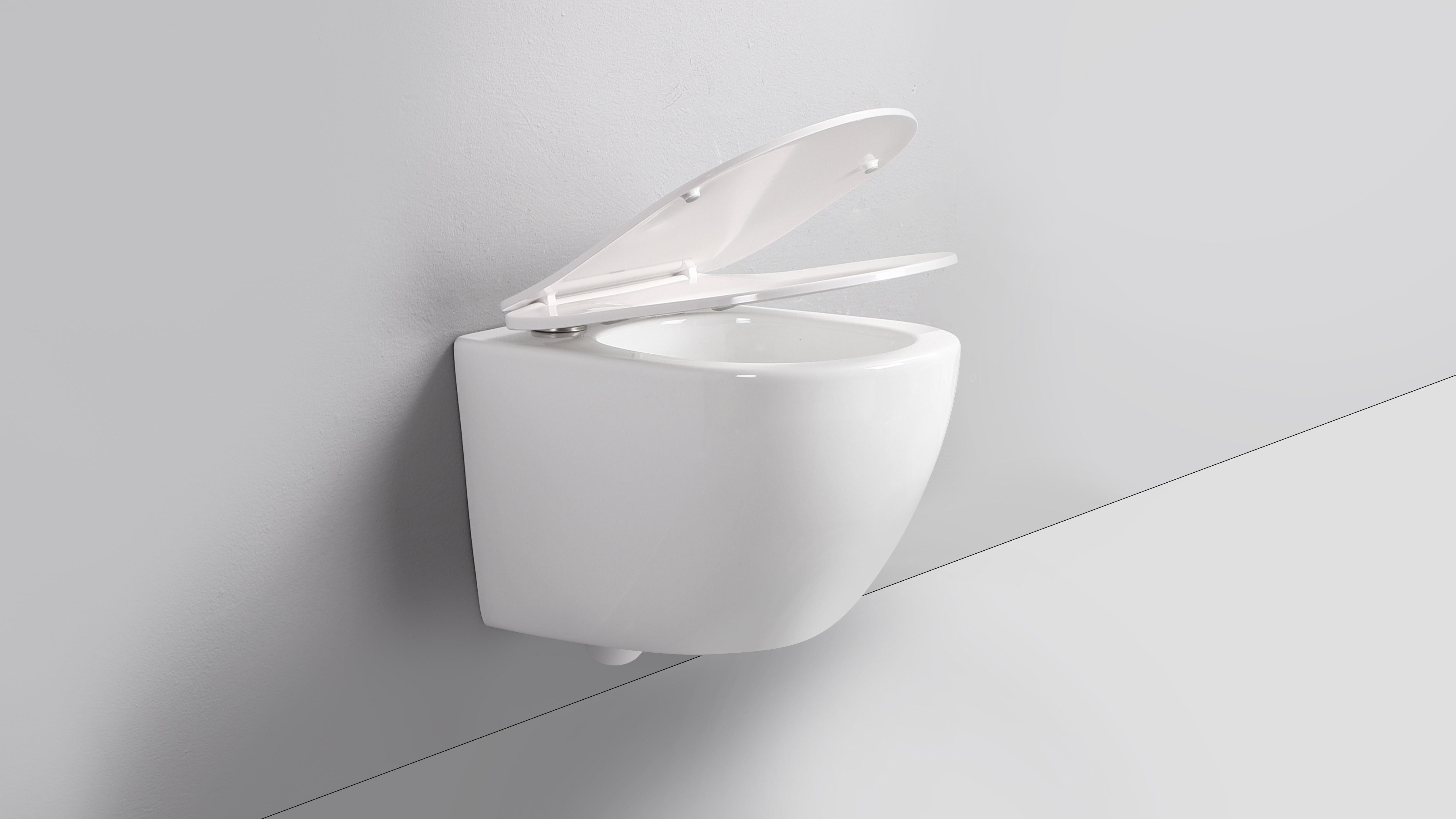 ELIO PAN ROUND WHITE WALL HUNG PAN & SEAT